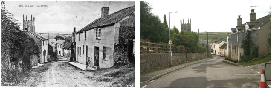 Looking down Fore Street with St Marnarch's View on the right