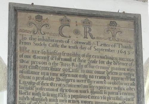 Photo Gallery Image - Plaque in St Marnarch's Church