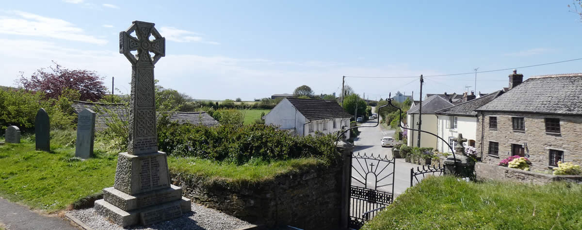 The War Memorial in Lanreath village